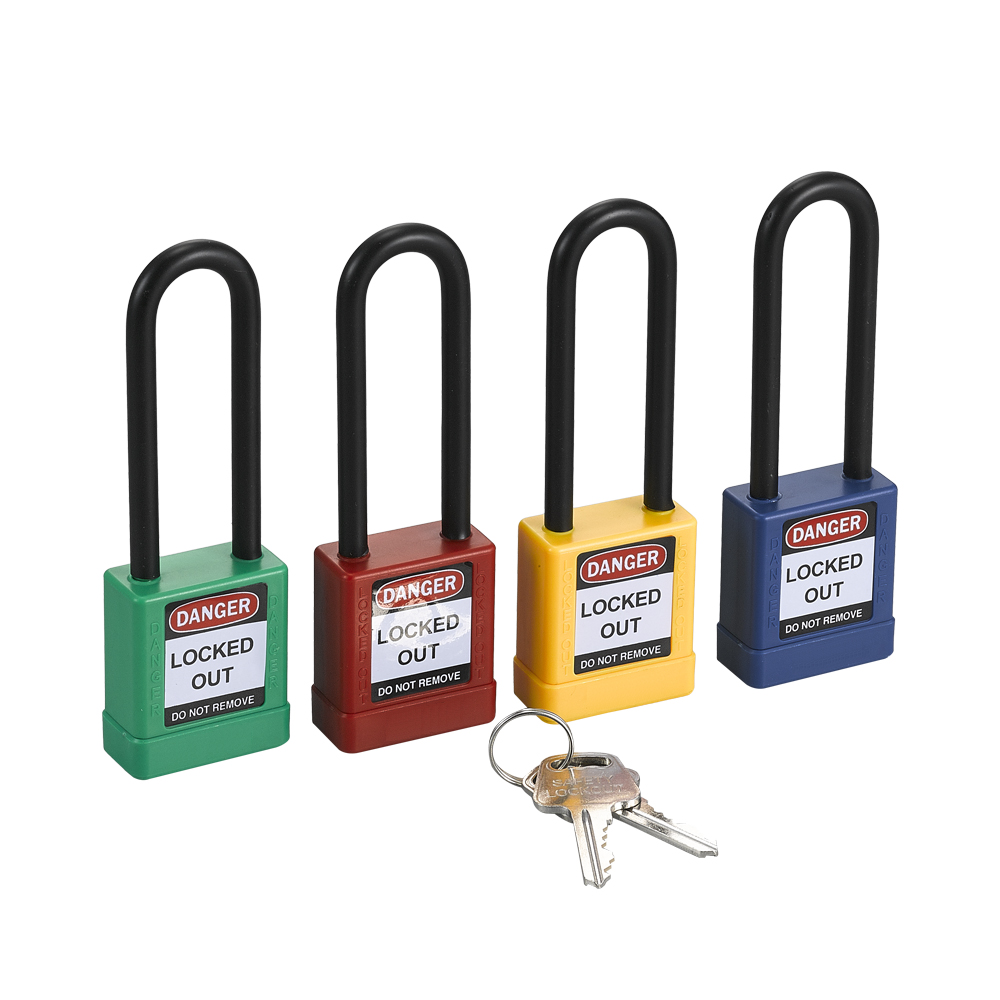 Industrial Top Security 76mm Pad locks Loto ABS Safety Padlock with Key