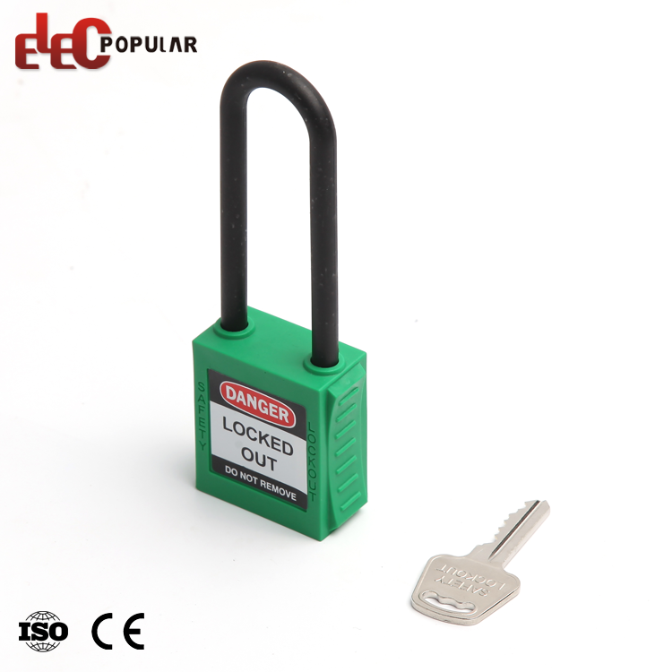 Bulk Buying High Quality Steel Long Shackle Insulation Safety Padlock