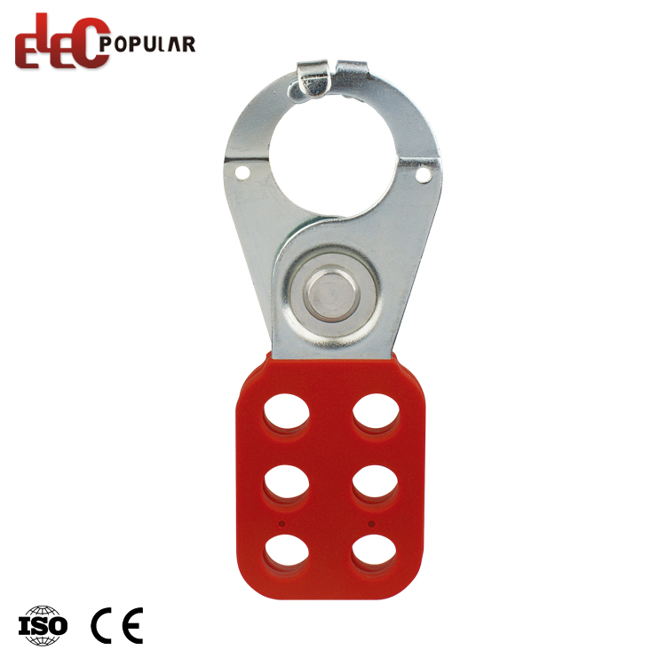 High Security 130mm Length Safety Steel Lockout Hasp With Hook