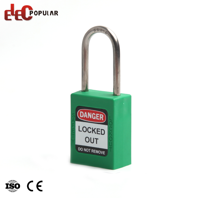 High Security Multi Color 38MM 316 Stainless Steel Shackle Slim Body Safety Padlock