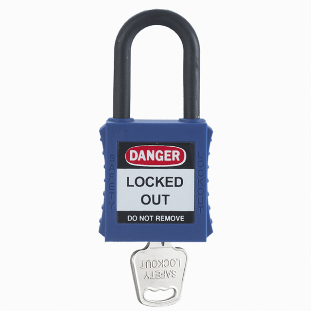 Custom Durable Long Metal Shackle Insulated Lock Beam Safety Padlock