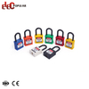 elecpopular New Design Multi Color High Security Insulation Shackle Safety Padlock With Key