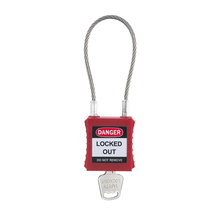 Industrial High Security Nylon Body Keyed Alike Wire Safety Cable Padlock