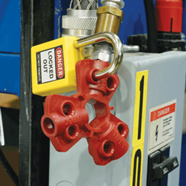 Stainless Steel Corrosion Resistant Pneumatic Lockout &Cylinder Lockout For Gas Supplier