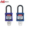 ABS lock body master keys 6 pins cylinder nylon shackle safety padlock