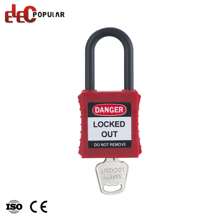 Industrial Top Security 38Mm Nylon Shackle Insulation Safety Padlock