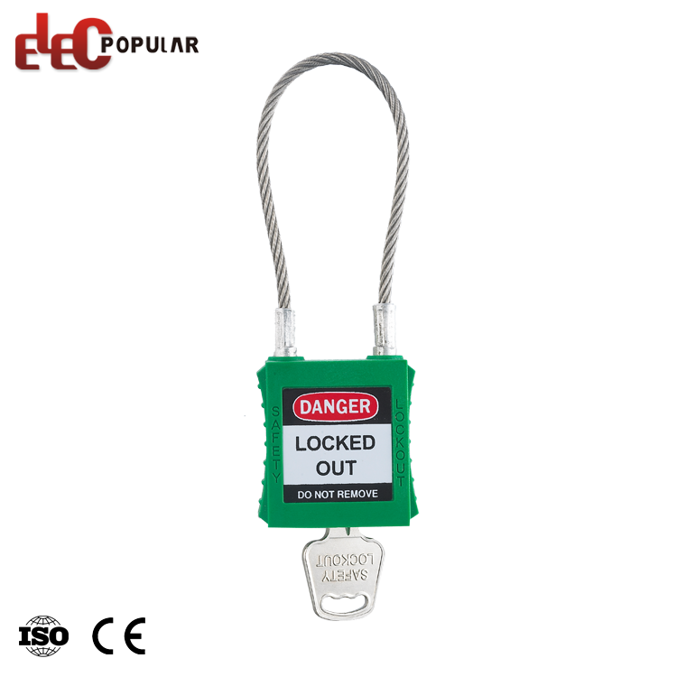 Industrial High Security Nylon Body Keyed Alike Wire Safety Cable Padlock
