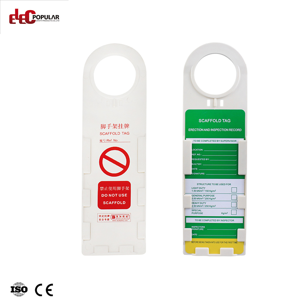 Lock Out Tag Out Kits Scaffolding Inspection Erection Safety Tags For Security