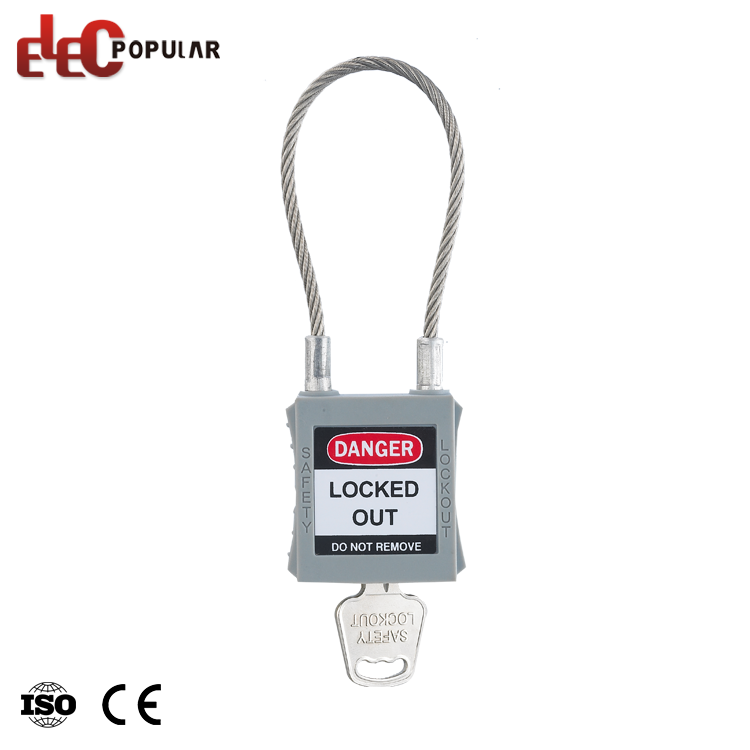 Industrial High Security Nylon Body Keyed Alike Wire Safety Cable Padlock