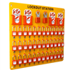 Yellow 10 Padlocks portable Safety Lockout Tagout Station