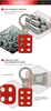 Customized Design 25MM Lock Shackle Safety Aluminum Lockout Hasp With Hook