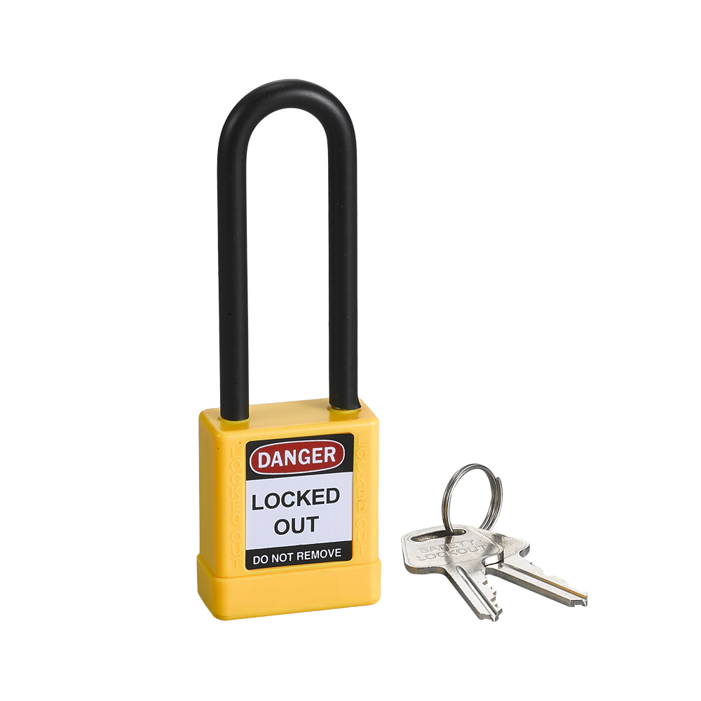 Industrial Top Security 76mm Pad locks Loto ABS Safety Padlock with Key
