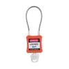 175mm Length Steel Cable Shackle Safety Padlock