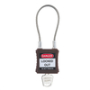 China Supplier 175mm Steel Cable Shackle Safety Padlock