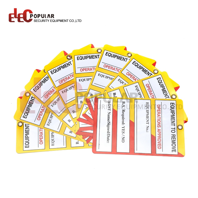 Industry Equipment Locked Custom Design Pvc Tags Safety Lockout Tagout