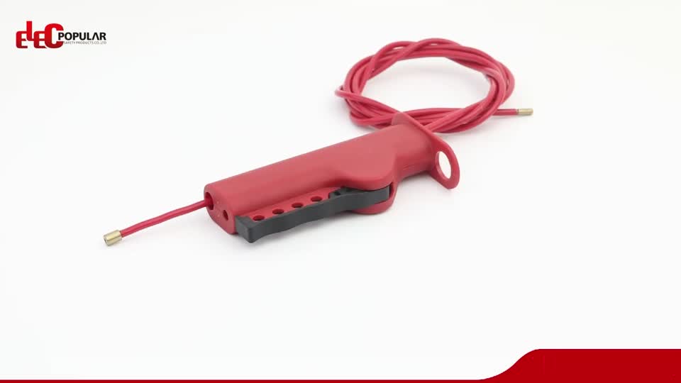 China New Safety Adjustable Retractable Cable Lockout Locks