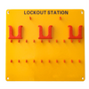 Yellow 10 Padlocks portable Safety Lockout Tagout Station