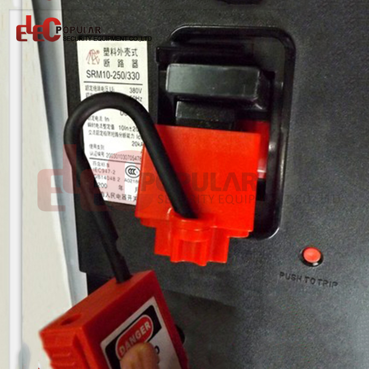 High Security Locking Wide Range Electrical Safety Breaker Lockout Device