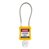 China Supplier 175mm Steel Cable Shackle Safety Padlock