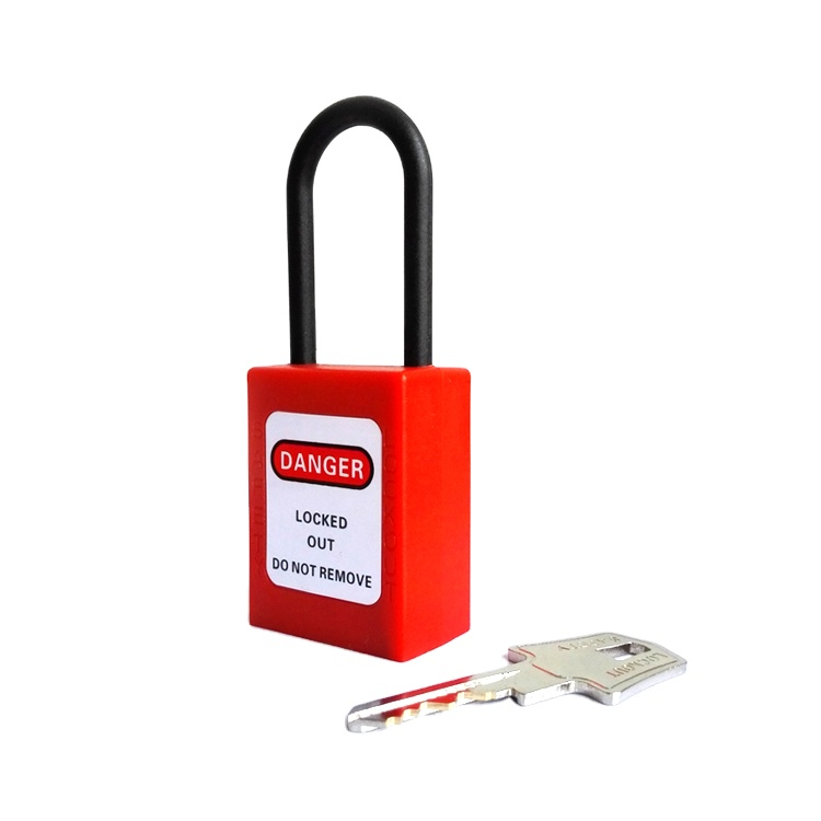 High Quality OEM 4.5mm Diameter Nylon Shackled Slim Safety Padlock