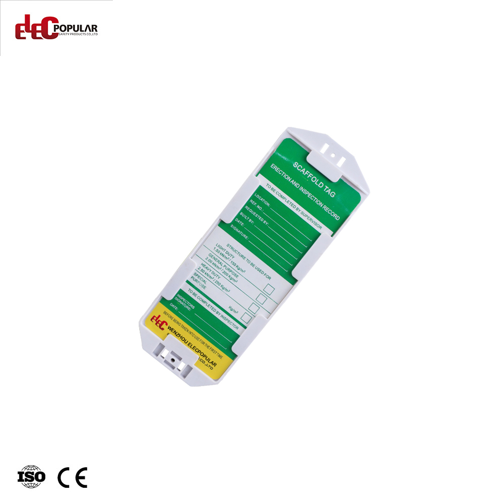 high quality scaffolding tag pvc safety scaffolding inspection tag