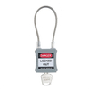 China Supplier 175mm Steel Cable Shackle Safety Padlock